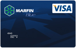 πιστωτική κάρτα Marfin bank Blue Visa